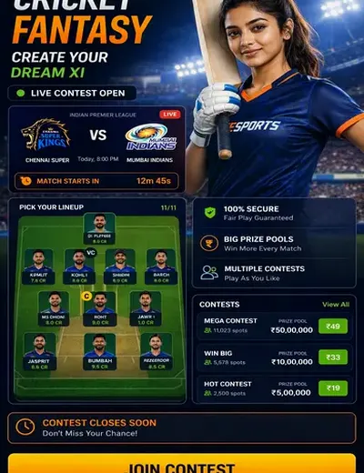 Hero11 (hero11 app) fantasy cricket & matchday visual 3